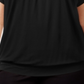JM Collection Women's Blouson Top Black Size 2X