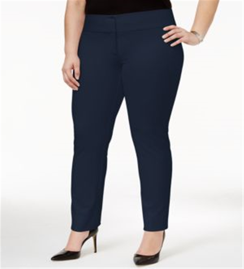 Alfani Women's Wear to Work Pants Blue Size 18W