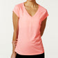 ID Ideology Women's Essentials Rapidry Heathered Performance T-Shirt Pink Size Medium