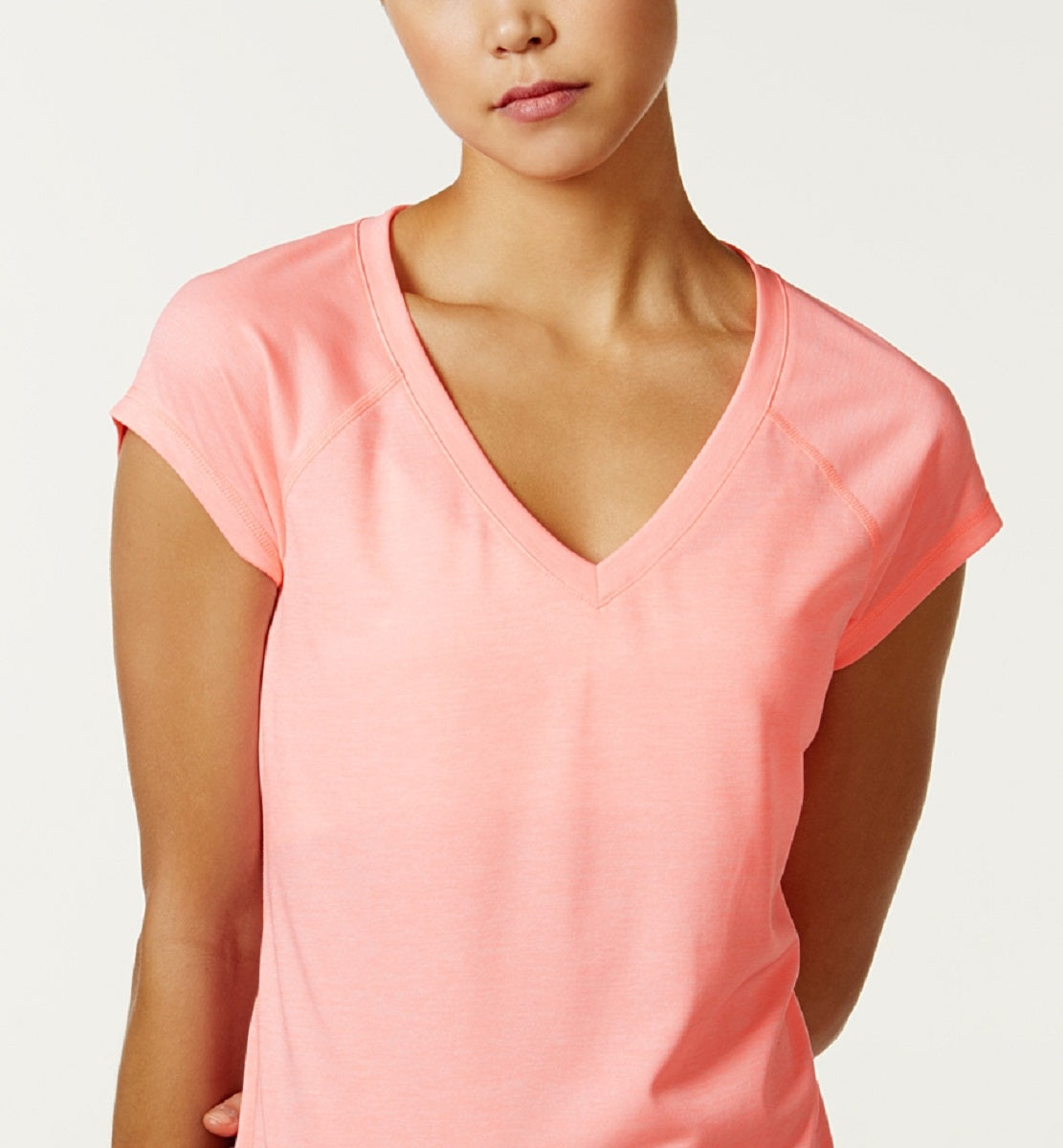 ID Ideology Women's Essentials Rapidry Heathered T-Shirt Pink Size X-Large