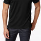 Alfani Men's Ottoman Zip Polo Shirt Black Size Large