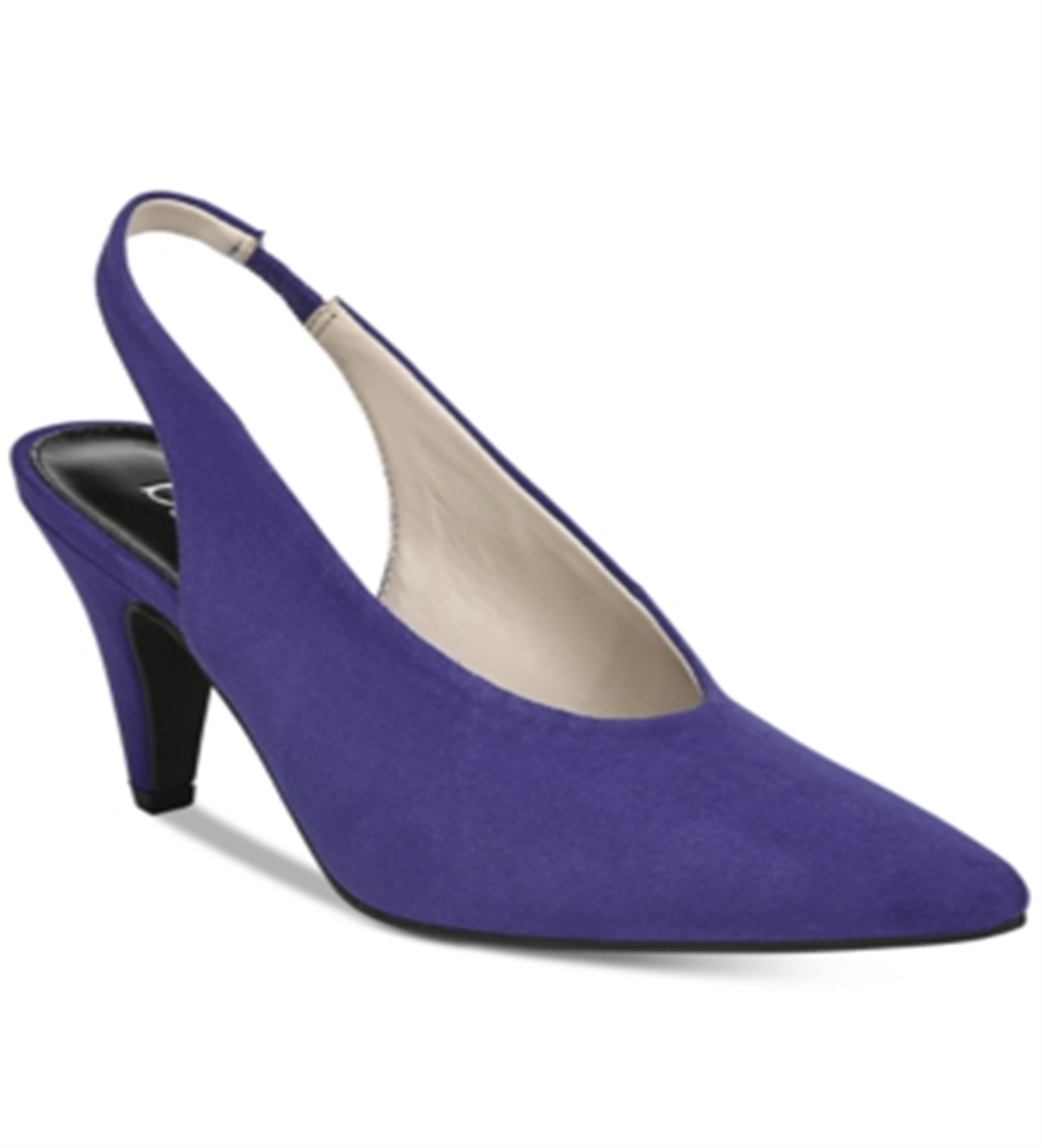 Bar III Women's Tanya Slingback Pointed Toe Pumps Blue Size 7.5 M
