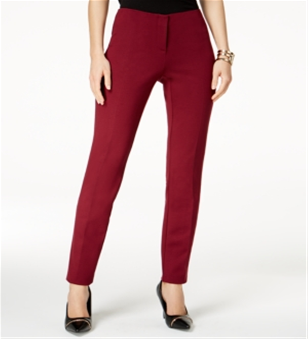 Alfani Women's Hollywood Skinny Pants Red Size 14 Petite