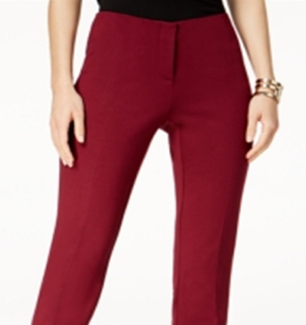 Alfani Women's Hollywood Skinny Pants Red Size 14 Petite