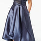 R & M Richards Women's High Low Gown Gray Size 18W