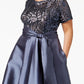 R & M Richards Women's High Low Gown Gray Size 18W
