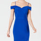 Morgan & Company Junior's Cold Shoulder Gown Blue Size 5