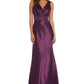 Nightway Women's Surplice Satin Gown Purple Size 12