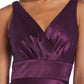 Nightway Women's Surplice Satin Gown Purple Size 12