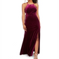 Morgan & Co. Junior's Velvet Glitter Gown Red Size 9