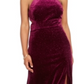 Morgan & Co. Junior's Velvet Glitter Gown Red Size 9