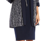R & M Richards Women's 2 Pc Jacket & Necklace Dress Set Blue Size 16