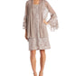 R & M Richards Women's 2 Pc. Lace Dress & Jacket Blue Size 16