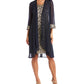 R & M Richards Women's Lace Dress & Jacket Blue Size 10