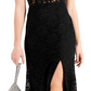 Morgan & Co. Women's Corset Lace Sleeveless Gown Black Size 5
