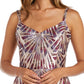 Nightway Women's Metallic Geo Print Gown Purple Size 8