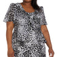 R & M Richards Women's Tie Front Jacket & Dress Black Size 20W