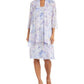 R & M Richards Women's Floral Print Jacket Dress Purple Size 16