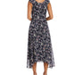 R & M Richards Women's Sleeveless Printed Dress Blue Size 10Petite