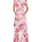 Nightway Women's High Low Ruffled Dress Pink Size 4
