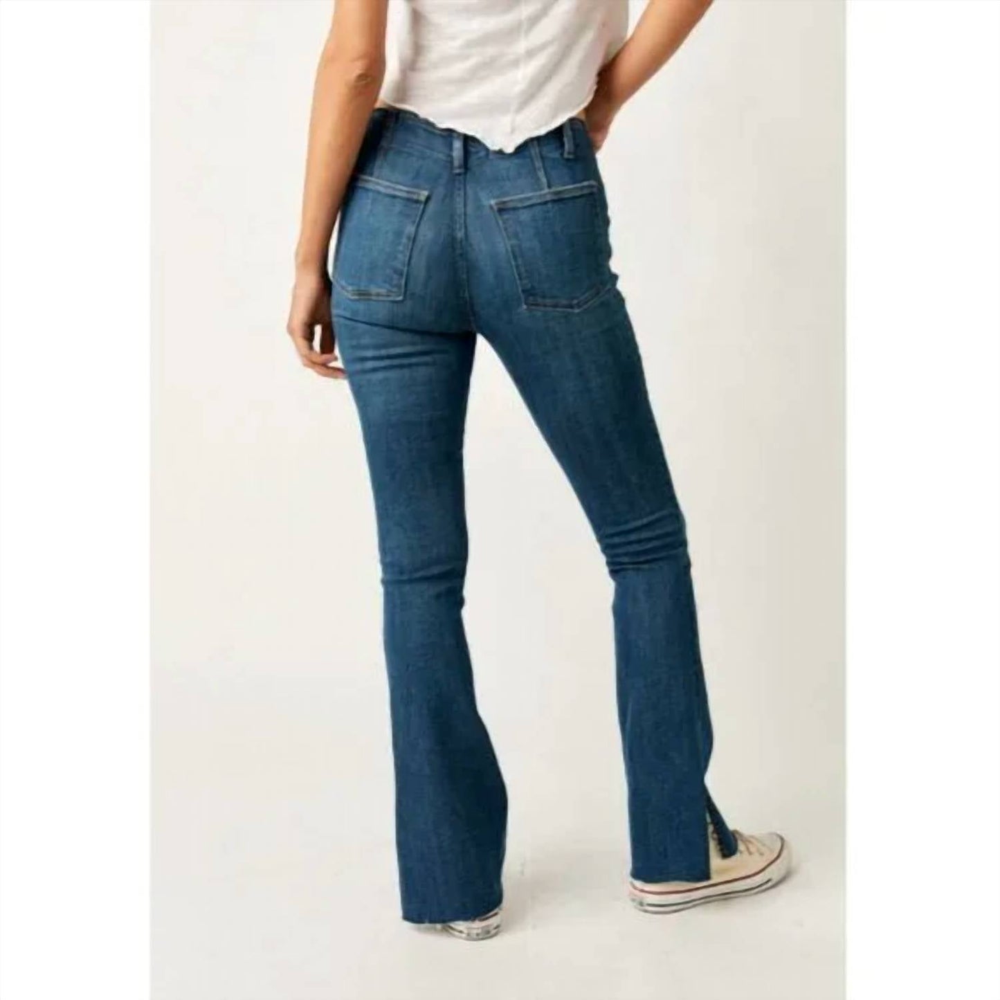 Free People - Level Up Slit Bootcut Jeans