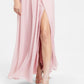 City Studios Junior's Embellished Illusion Tulip Gown Pink Size 9