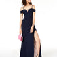 City Studios Junior's Off The Shoulder Gown Black Size 13