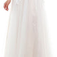Say Yes To The Prom Junior's Embellished Embroider White Size 7