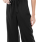 Kingston Grey Women's Belted Ruffled Jumpsuit Black Size Large