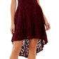 City Studios Junior's Off The Shoulder Fit & Flare Dress Purple Size 3