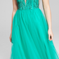 Say Yes To The Prom Women's Beaded Maxi Evening Dress Green Size 3