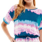 Bebop Junior's Tie Dyed Knit Romper Blue Size Medium