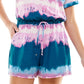 Bebop Junior's Tie Dyed Knit Romper Blue Size Medium