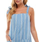 Bebop Junior's Shoulder Tie Shortalls Dress Blue Size Large