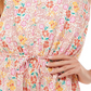 Be Bop Junior's Floral Scoop Neck Romper Pink Size X-Large