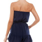 Bebop Junior's Ruffled Leg Romper Blue Size Medium