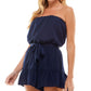 Bebop Junior's Ruffled Leg Romper Blue Size Medium