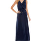Kingston Grey Junior's Ruffled Drawstring Waist Dress Blue Size XX-Large