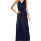Kingston Grey Junior's Ruffled Drawstring Waist Dress Blue Size XX-Large