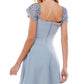 City Studios Junior's Lace Sleeve Mini Dress Blue Size 13
