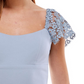 City Studios Junior's Lace Sleeve Mini Dress Blue Size 13