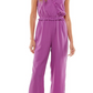 Kingston Grey Junior's Ruffled Jumpsuit Green Size Large