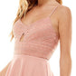 City Studios Junior's Lace Keyhole Skater Dress Red Size 11