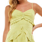 City Studios Junior's Ruffled Dress Green Size 3