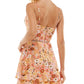 City Studios Junior's Tiered Fit & Flare Dress Orange Size 7