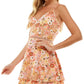 City Studios Junior's Tiered Fit & Flare Dress Orange Size 13