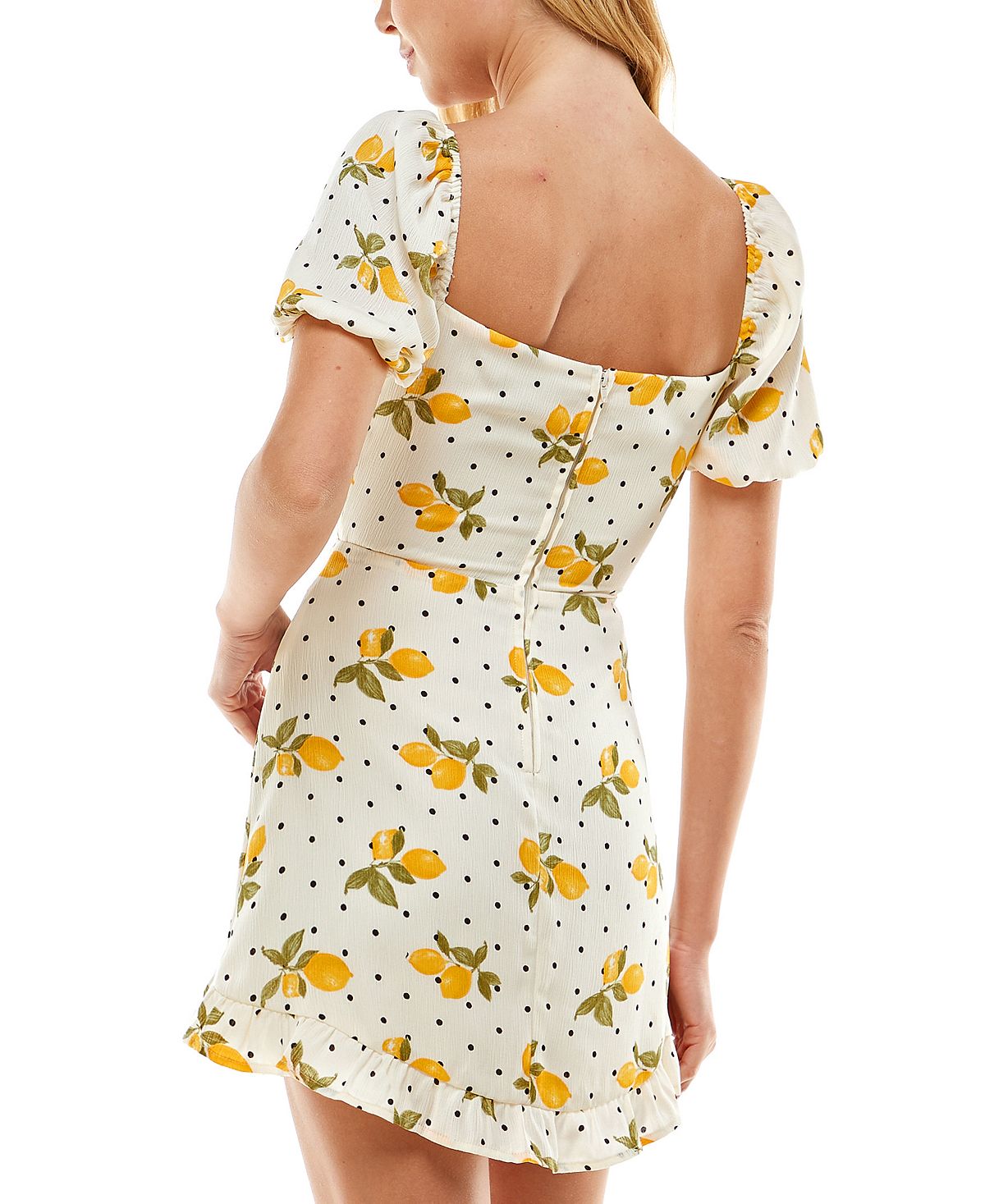 City Studios Junior's Cutout Tie Front Dress Yellow Size 1