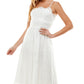 City Studios Junior's Cotton Eyelet Dress White Size 15