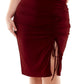 City Studios Women's Side Cinched Dress Purple Size 18W
