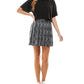 Kingston Grey Junior's Two Piece Printed Skirt Dress Gray Size XX-Small